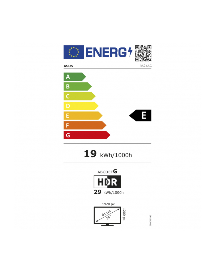 asus Gwarancja 36 miesięcy | PA24AC | 241 ''; | IPS | WUXGA | godz 16:10 | 5 ms | 350 cd/m2 | Szary | Ilość portów HDMI 2 | 60 Hz główny