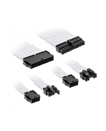 Standardowy przedłużacz w oplocie Kolink Core - biały brylantowy nr 2