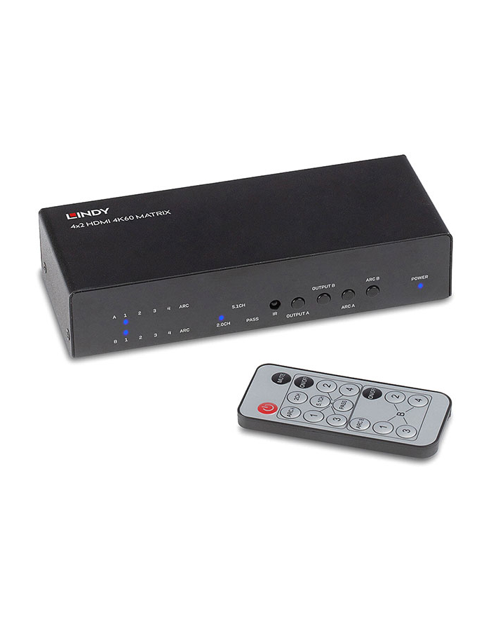 I/O VID-EO MATRIX SWITCH 4X2/38084 LINDY główny