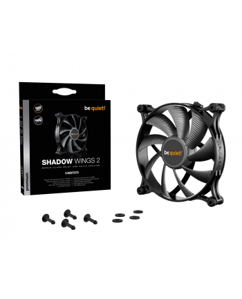 be quiet! Bądź cicho! Wentylator Shadow Wings 2 PWM - 140mm, czarny nr 2