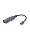 I/O ADAPTER USB-C TO VGA/GREY A-USB3C-VGA-01 GEMBIRD - nr 1