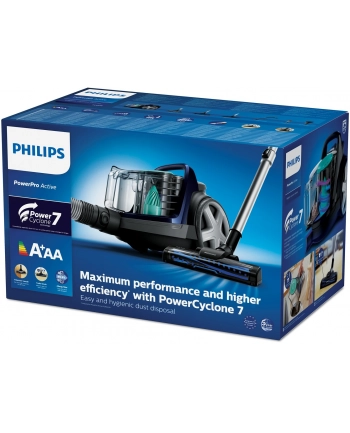 Philips | PowerPro Active FC9556/09 | Odkurzacz | Bez worka | Moc 750 W | Pojemność na kurz 1,5 L | Niebieski nr 1