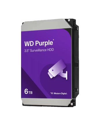 western digital HDD SATA 6TB 6GB/S 256MB/PURPLE WD64PURZ WDC nr 1
