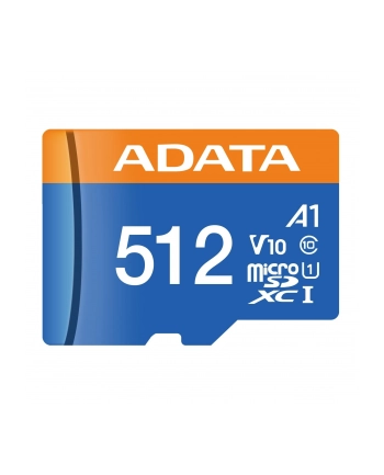 MEMORY MICRO SDXC 512GB W/AD/AUSDX512GUICL10A1-RA1 ADATA nr 1
