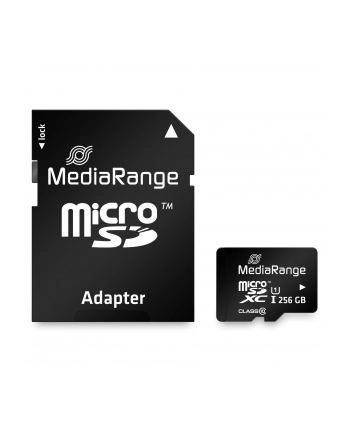 MEMORY MICRO SDXC 256GB UHS-1/W/ADAPTER MR946 MEDIARANGE nr 1