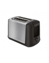 TEFAL | Toster | TT340830 | Ilość slotów: 2 | Materiał obudowy: Stal nierdzewna | Stal nierdzewna/Czarny - nr 1