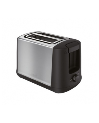 TEFAL | Toster | TT340830 | Ilość slotów: 2 | Materiał obudowy: Stal nierdzewna | Stal nierdzewna/Czarny