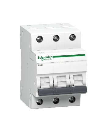 Schneider Electric Wyłącznik nadprądowy K60 K60N-C16-3 C 16A 3-biegunowy, A9K02316