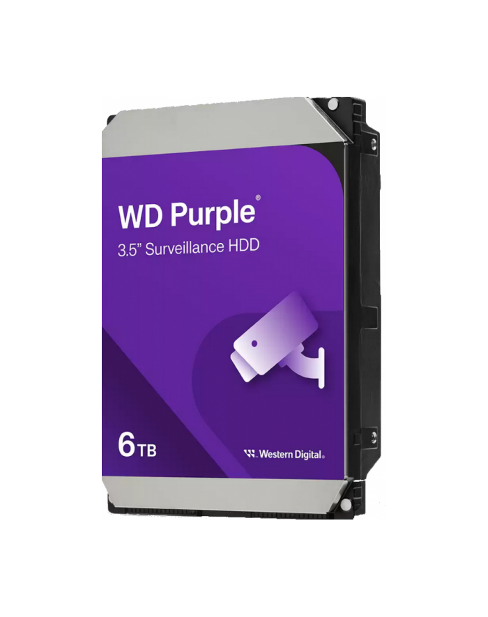 western digital HDD SATA 6TB 6GB/S 256MB/PURPLE WD64PURZ WDC główny