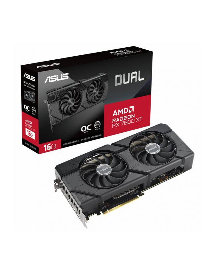 VGA PCIE16 RX7800XT 16GB GDDR6/DUAL-RX7800XT-O16G ASUS główny