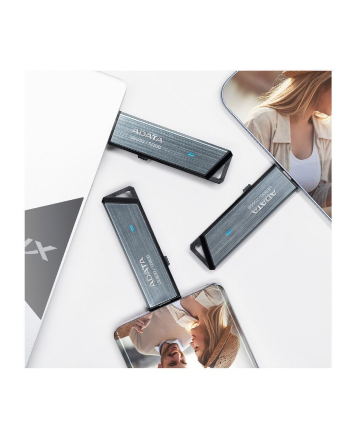 MEMORY DRIVE FLASH USB-C 512GB/SILV AELI-UE800-512G-CSG ADATA główny