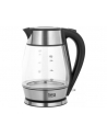 Czajnik elektryczny TEESA, szklany + inox, 2000 W, czarny, 1,7 L - nr 2