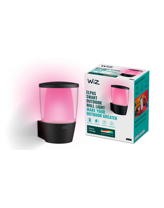 WiZ | Inteligentna zewnętrzna lampa ścienna WiFi | 8,5 W | 2700-5000 K (RGB) główny