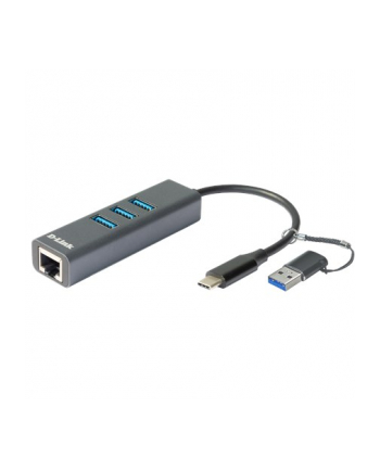 D-Link DUB-2332 huby i koncentratory USB Type-C 5000 Mbit/s Szary