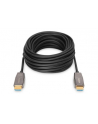 digitus Kabel połączeniowy hybrydowy HDMI 21 Ultra High Speed 8K60Hz UHD HDMI A/HDMI A M/M czarny 20m - nr 1