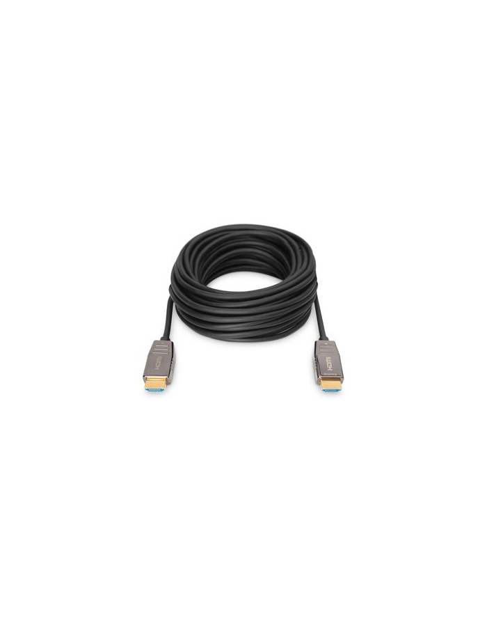 digitus Kabel połączeniowy hybrydowy HDMI 21 Ultra High Speed 8K60Hz UHD HDMI A/HDMI A M/M czarny 20m główny