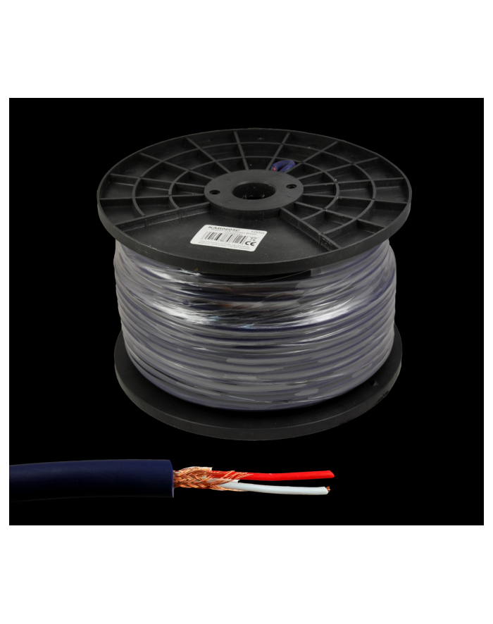 azusa Kabel mikrofonowy stereo 6mm niebieski główny