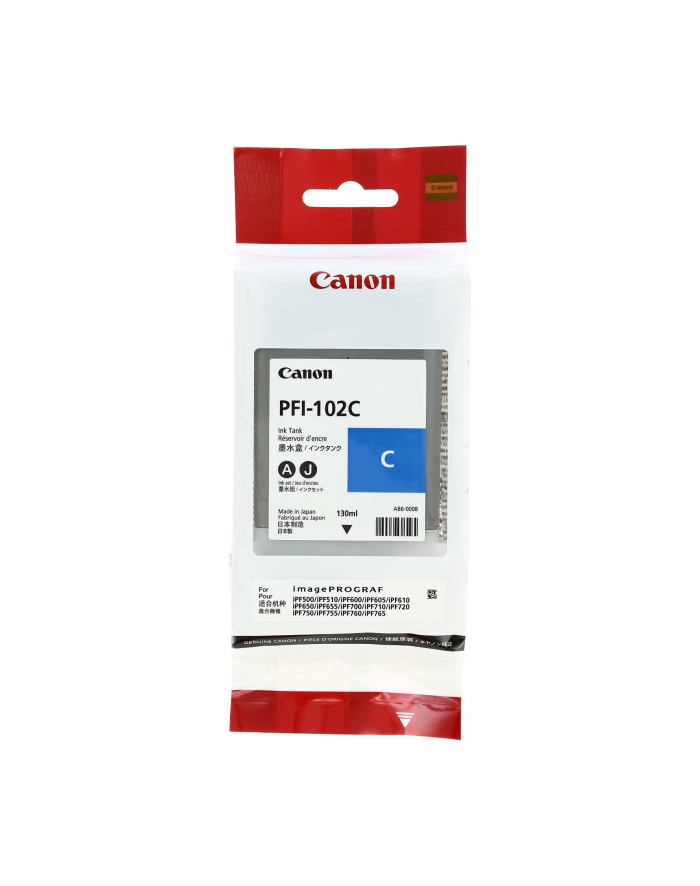 Canon Tusz PFI-102C 0896B001 cyan główny