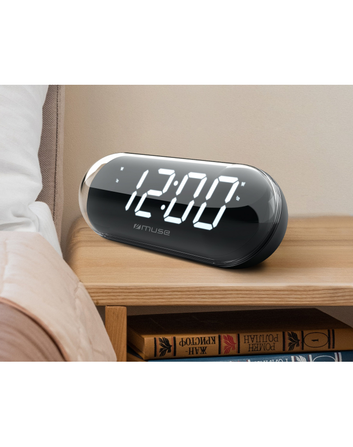 Radiobudzik Muse z wyświetlaczem Jumbo M-19 GL Radio FM główny