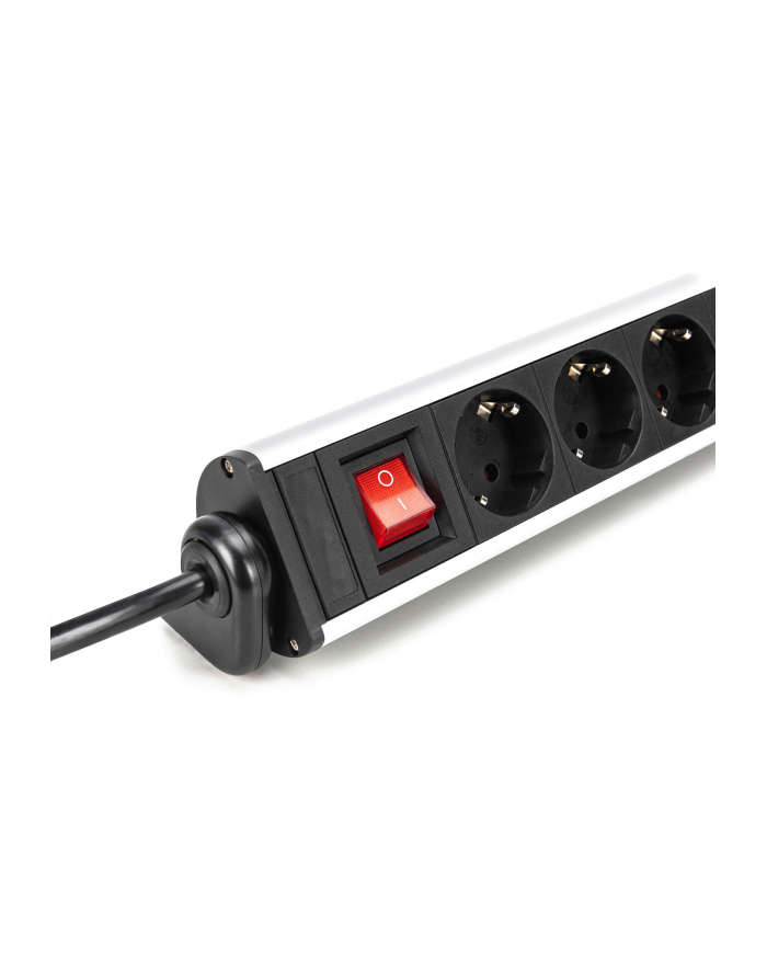 trackr Listwa zasilająca biurowa 45° 6 gniazd 2xUSB-A 1xU SB-C (5V/3,4A) obrót 180° z zaciskiem na blat główny