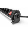 trackr Listwa zasilająca biurowa 45° 6 gniazd 2xUSB-A 1xU SB-C (5V/3,4A) obrót 180° z zaciskiem na blat - nr 25
