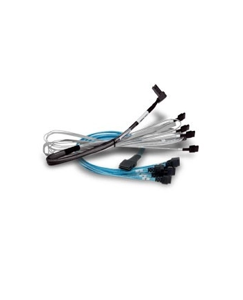 Broadcom CBL-SFF8643-08M 0,8 m Czarny, Niebieski, Srebrny nr 1