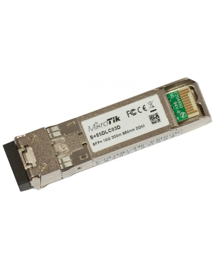 Mikczerwonyik S+85DLC03D moduł przekaźników sieciowych Swiatłowód 10000 Mbit/s SFP+ 850 nm główny