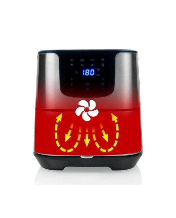 Princess Digital Aerofryer Deluxe XXL 182060 Moc 1700 W Pojemność 5,5 l Czarny/Stal nierdzewna nr 1