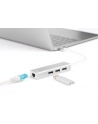 digitus HUB 3-portowy USB Typ C 30 HighSpeed z LANGigabit LAN adapter, aluminium - nr 23