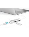 digitus HUB 3-portowy USB Typ C 30 HighSpeed z LANGigabit LAN adapter, aluminium - nr 4