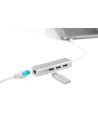 digitus HUB 3-portowy USB Typ C 30 HighSpeed z LANGigabit LAN adapter, aluminium - nr 6