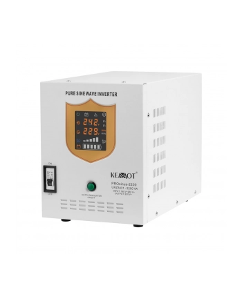 Zasilacz awaryjny KEMOT PROsinus-2200  przetwornica z czystym przebiegiem sinusoidalnym i funkcją ładowania  12V 230V 2200VA/1600W nr 1
