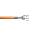 Kabel instalacyjny DIGITUS kat7, S/FTP, Dca, AWG 23/1, LSOH, 100m, pomarańczowy, folia - nr 1