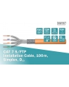 Kabel instalacyjny DIGITUS kat7, S/FTP, Dca, AWG 23/1, LSOH, 100m, pomarańczowy, folia - nr 8