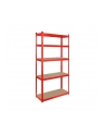 Regał metalowy magazynowy 180x90x40 czerwony Rebel - nr 1