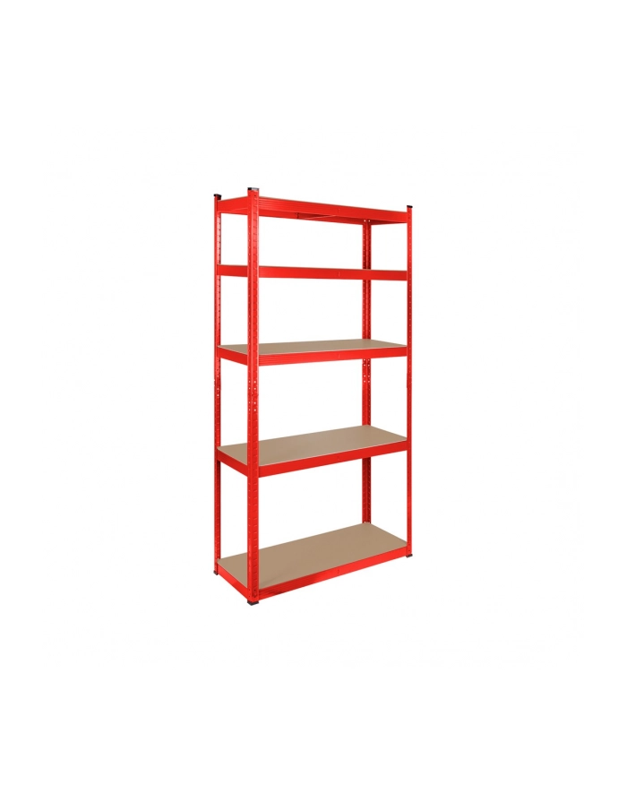 Regał metalowy magazynowy 180x90x40 czerwony Rebel główny