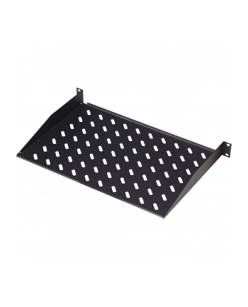 DIGITUS 1U rack mount fixed shelf vented, color Kolor: CZARNY RAL 9005, 400x44 mm up to 15 kg nr 2