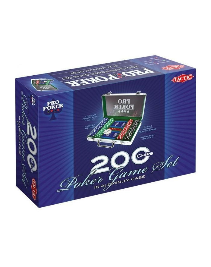 Pro Poker alu suit 200 żetonów 03090 TACTIC główny