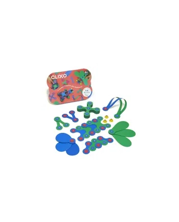 clics toys Clixo klocki magnetyczne origami 30el zielono niebieski