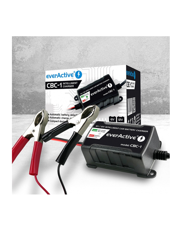 Ładowarka prostownik do akumulatorów 6V/12V everActive 14V/1A CBC-1 główny