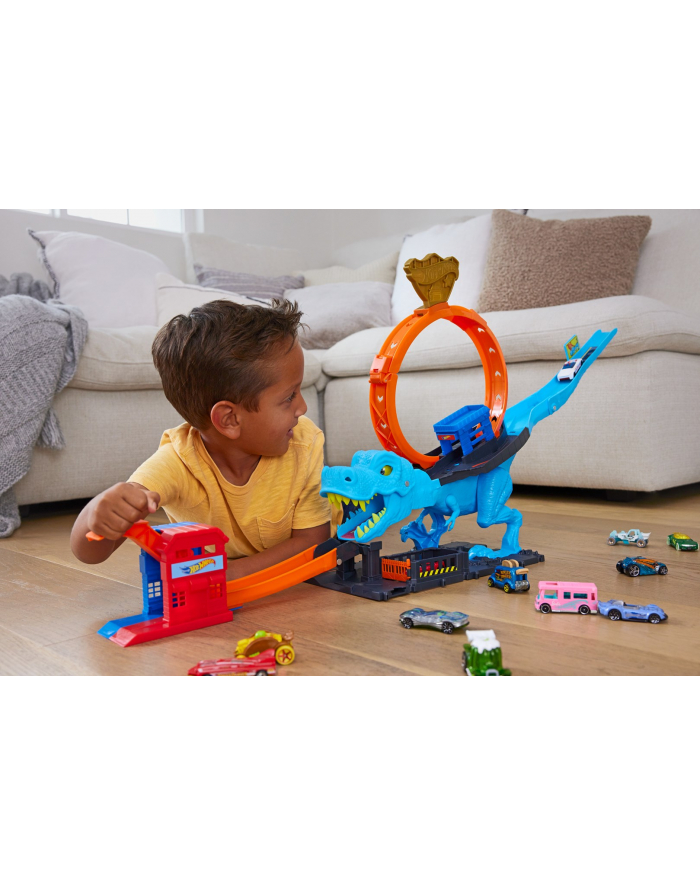 Hot Wheels City Pętla T-rexa Zestaw HKX42 MATTEL główny