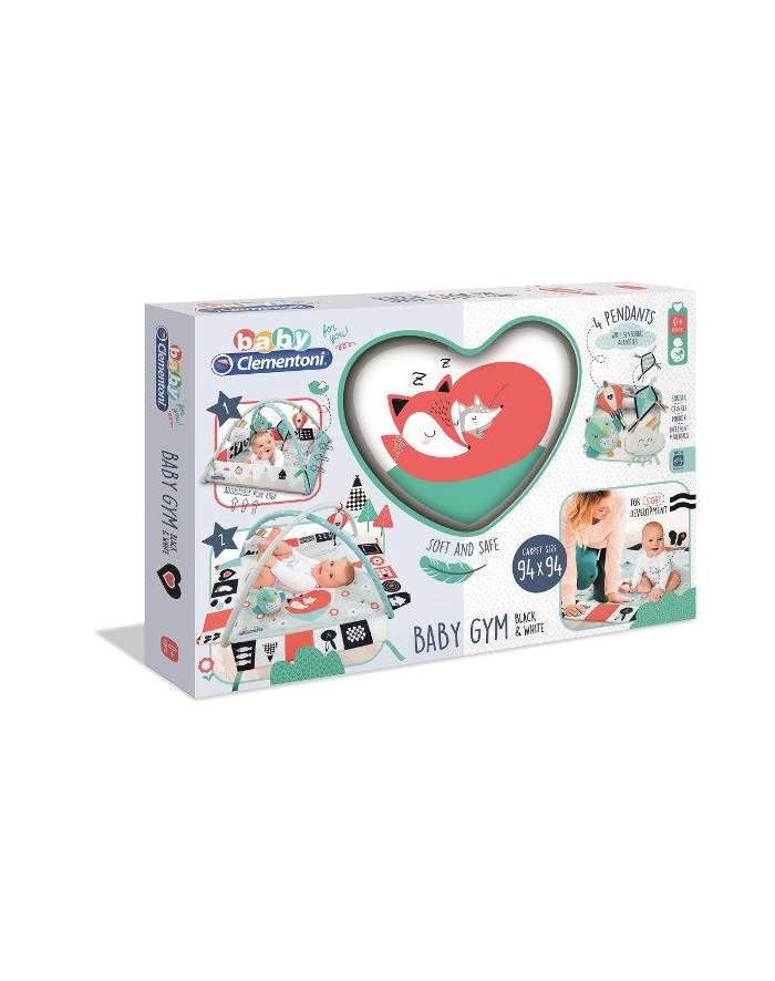 Clementoni Mata gimnastyczna czarno-biała 17357 główny