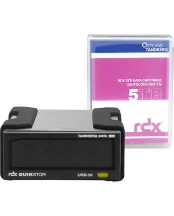 tandberg data TANDBERG RDX EXTERNAL DRIVE KIT/WITH 5TB BLACKUSB3+