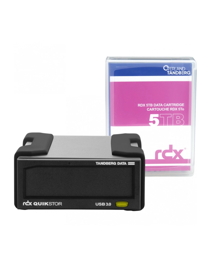 tandberg data TANDBERG RDX EXTERNAL DRIVE KIT/WITH 5TB BLACKUSB3+ główny
