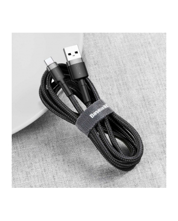 CABLE USB TO USB-C 3M/GRAY/BLACK CATKLF-UG1 BAS(wersja europejska)S