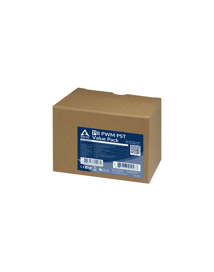 arctic cooling Obudowa wentylatora Arctic P8 PWM PST (czarna) / 4-pin główny