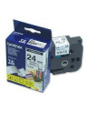 bczerwonyher TZE-251 LAMINATED TAPE 24MM 8M/BLACK ON WHITE - nr 5