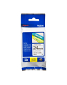 bczerwonyher TZE-251 LAMINATED TAPE 24MM 8M/BLACK ON WHITE - nr 9