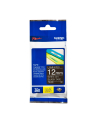 bczerwonyher TZE-335 LAMINATED TAPE 12MM 8M/WHITE ON BLACK - nr 4