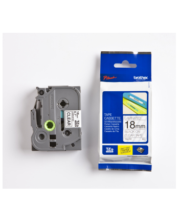 bczerwonyher TZE-141 LAMINATED TAPE 18MM 8M/BLACK ON CLEAR nr 1